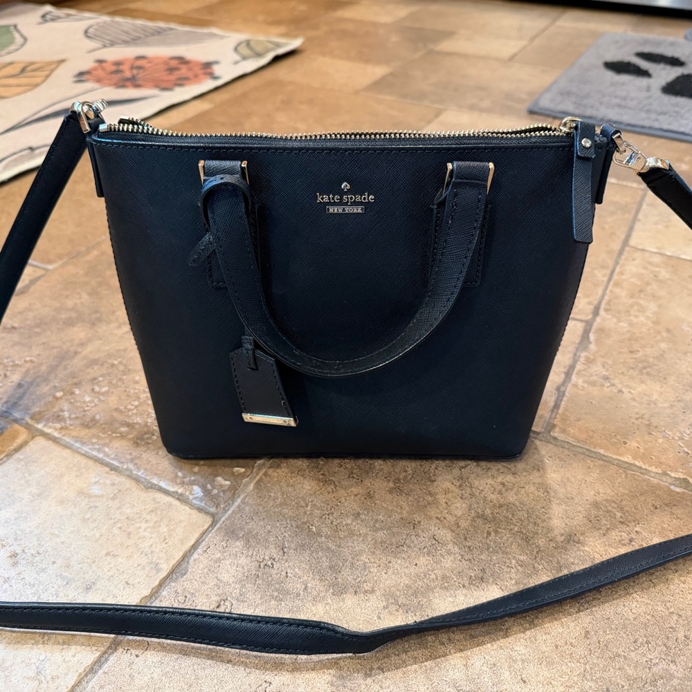Kate Spade black leather Crossbody Bag